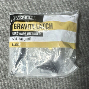 Everbilt Black Gate Door Latch Self-Latching Swinging Door Hardware